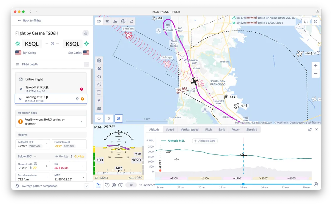 ADS-B wake turbulence advisory